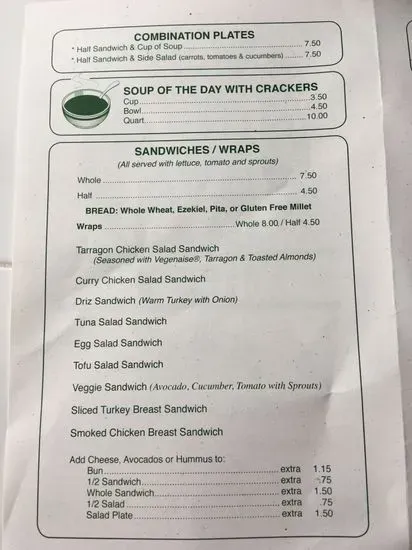 Menu 1