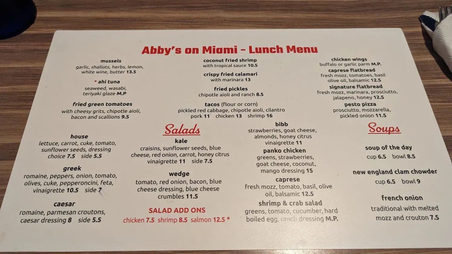 Menu 3