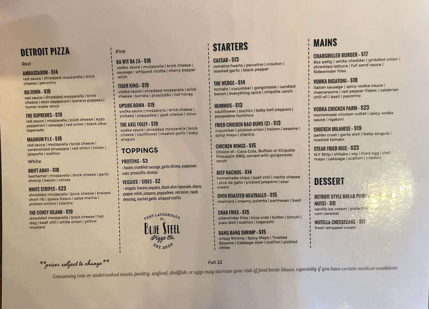 Menu 1