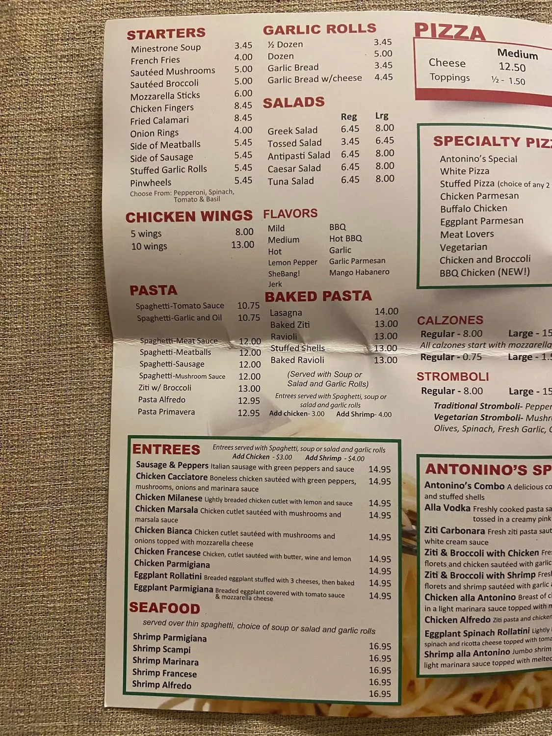 Menu 2