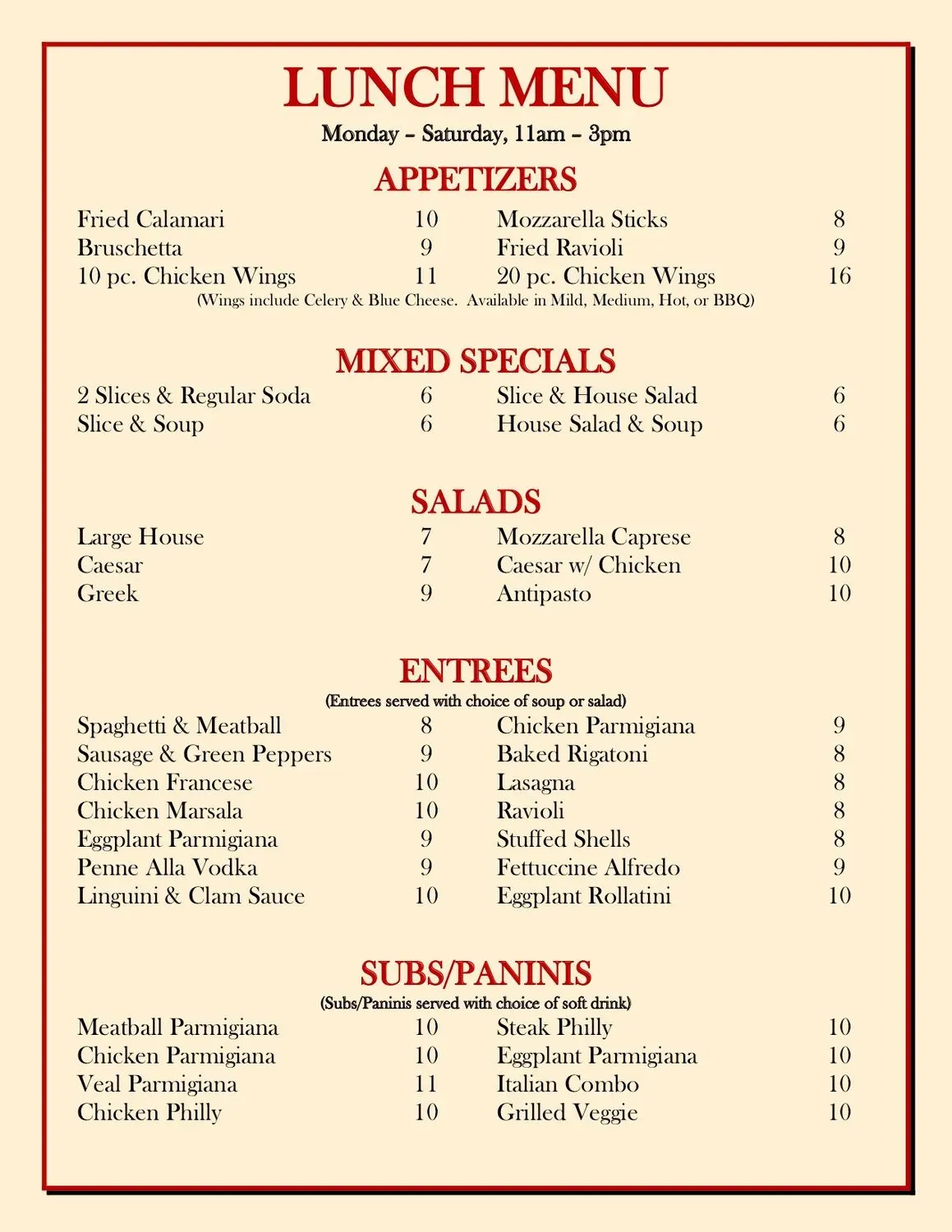 Menu 3