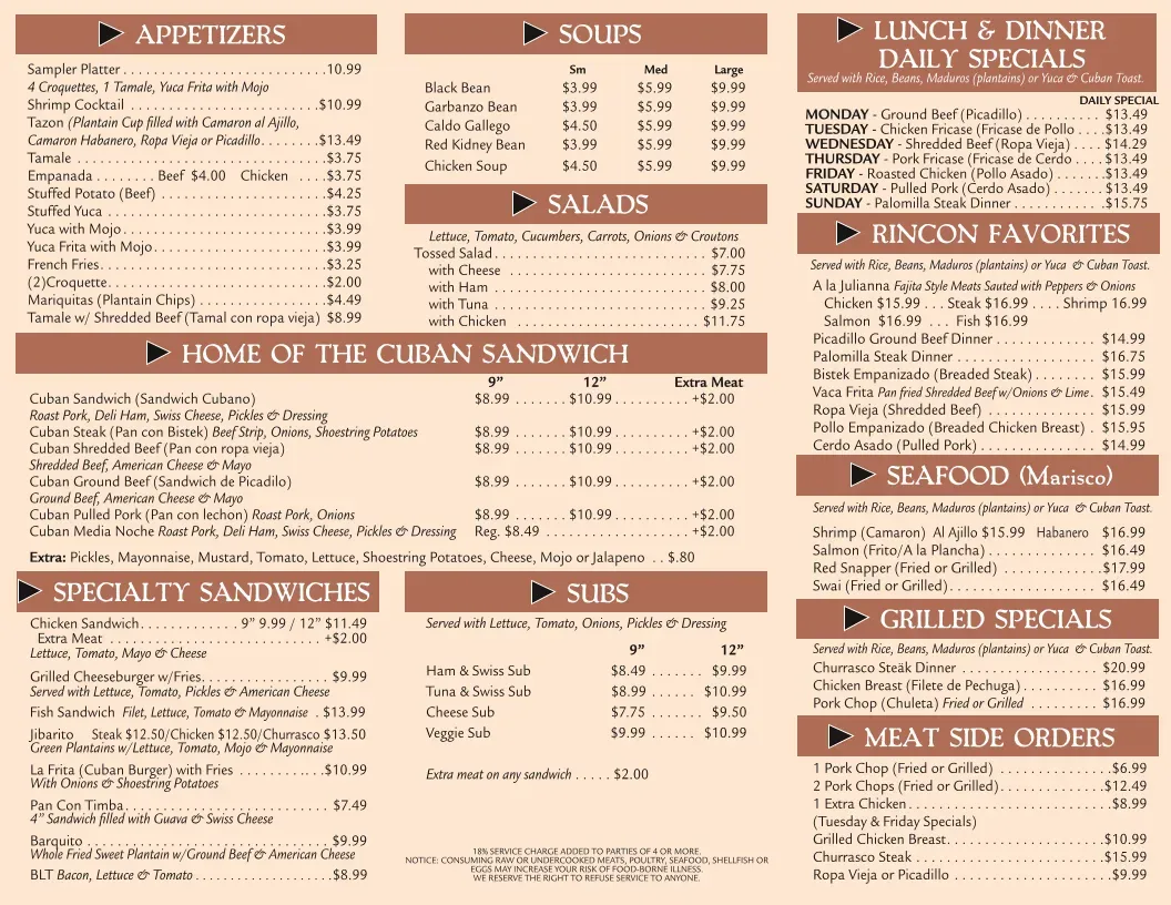 Menu 2