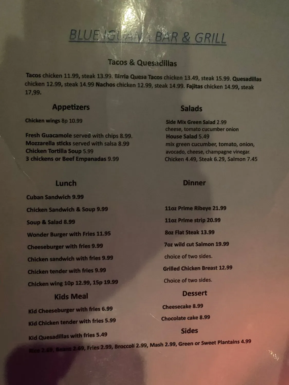 Menu 2