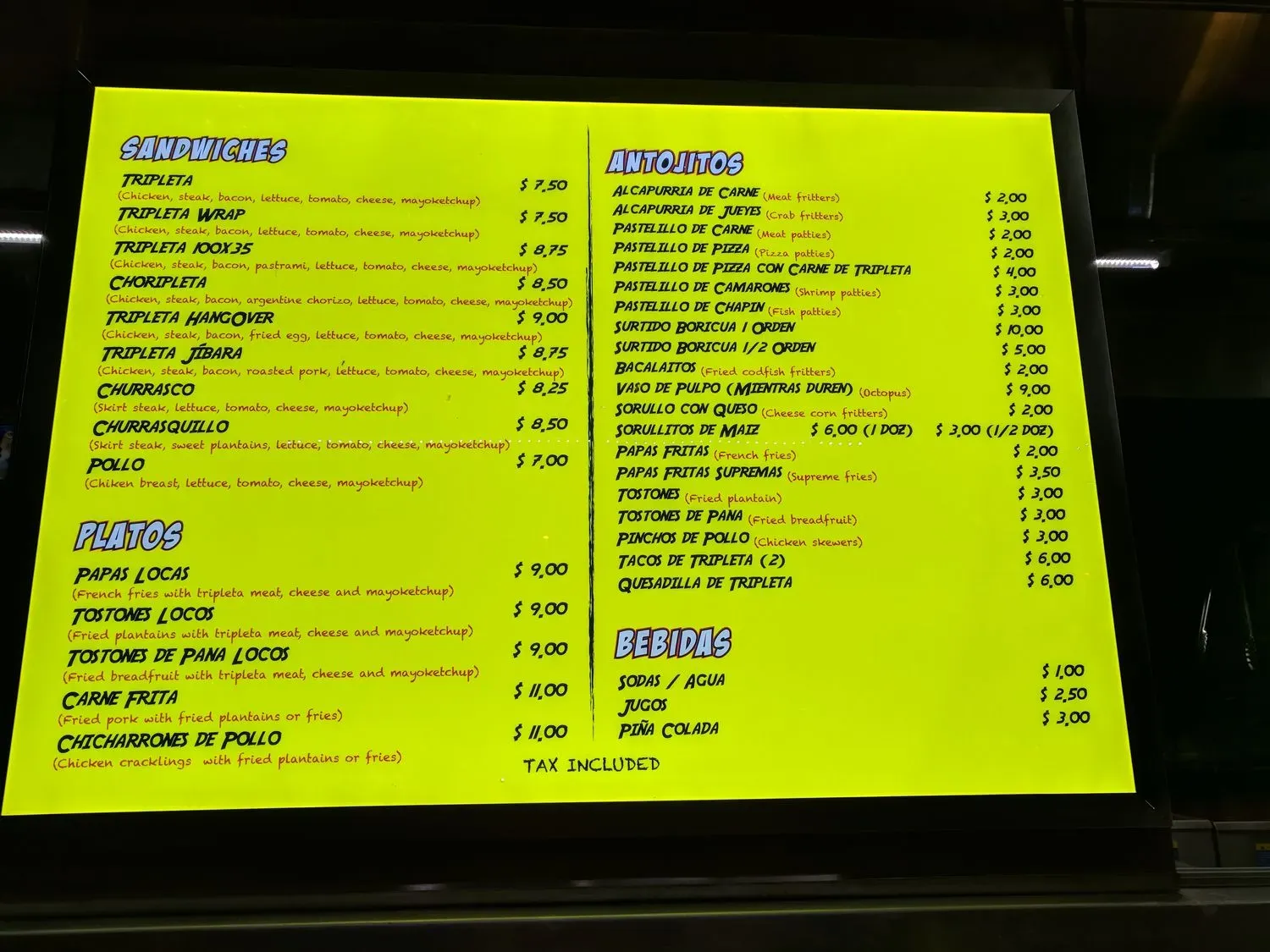 Menu 6