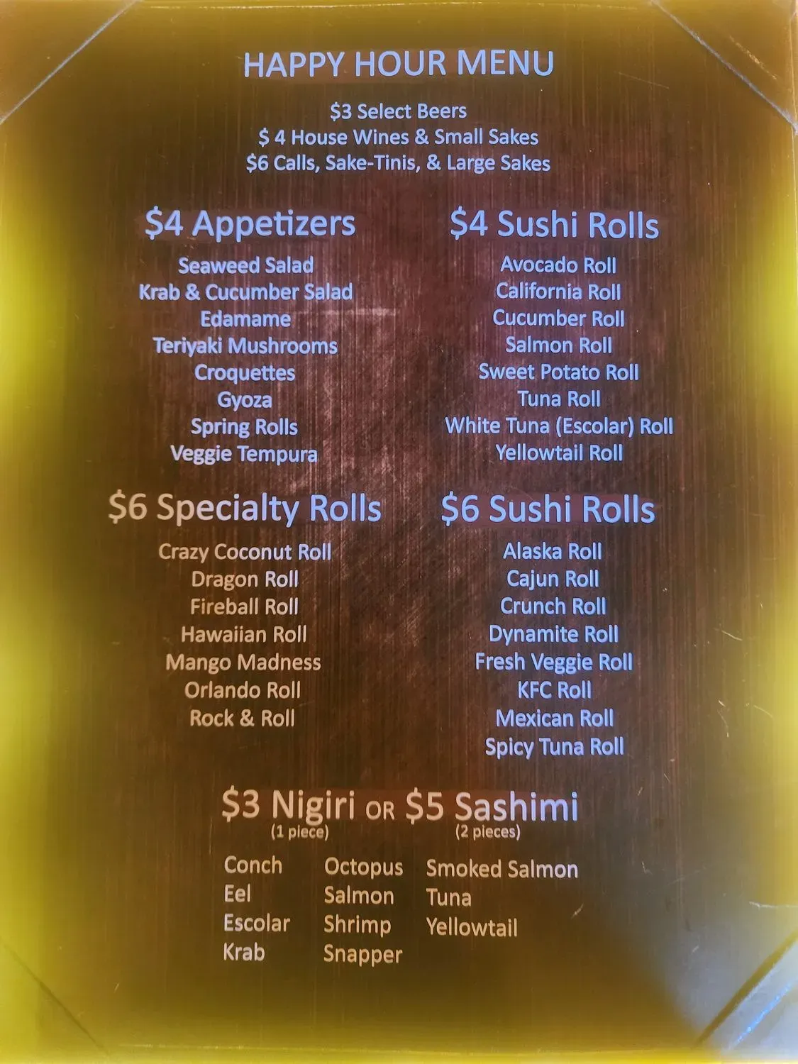 Menu 1