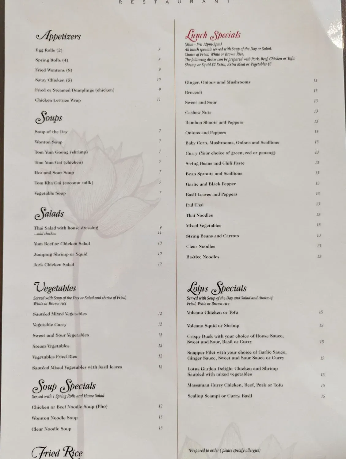 Menu 1