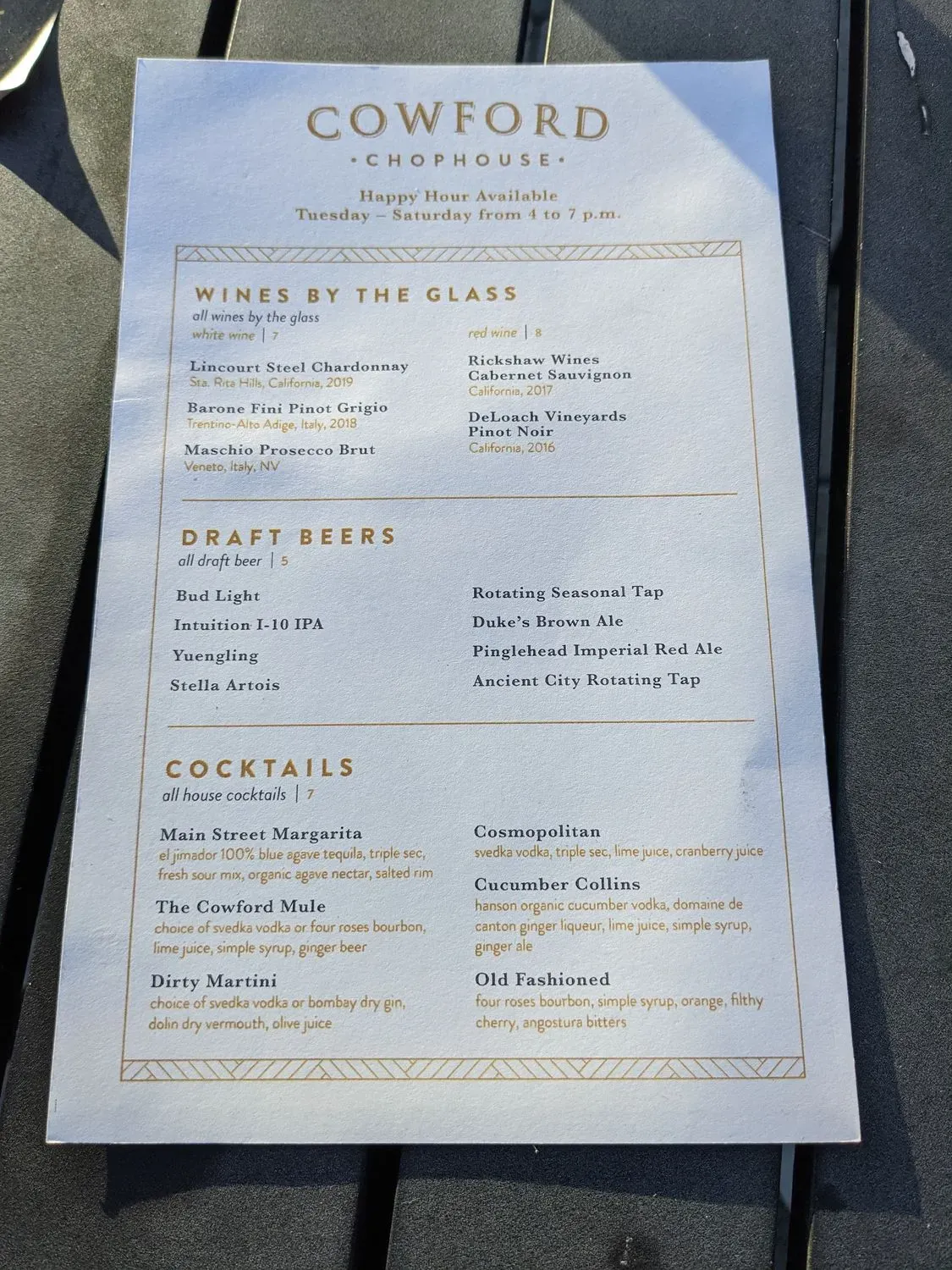 Menu 5