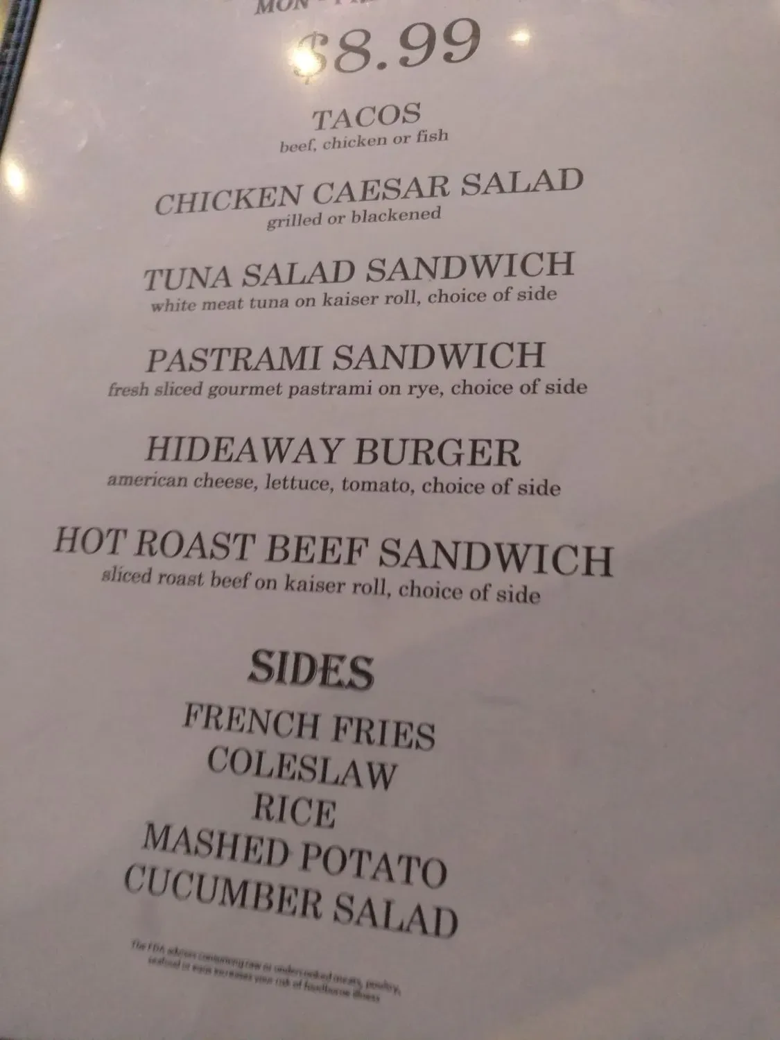 Menu 5