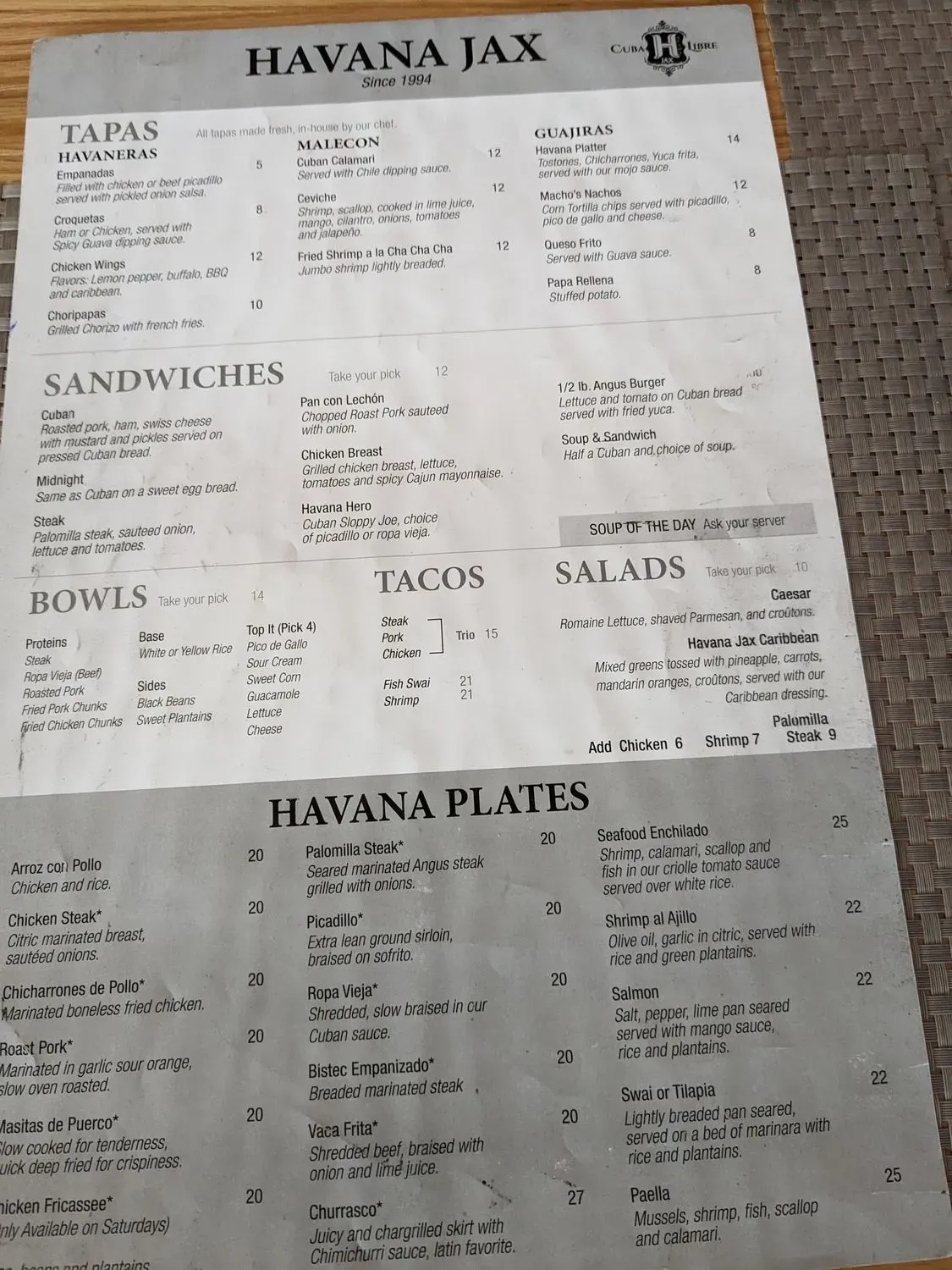 Menu 5