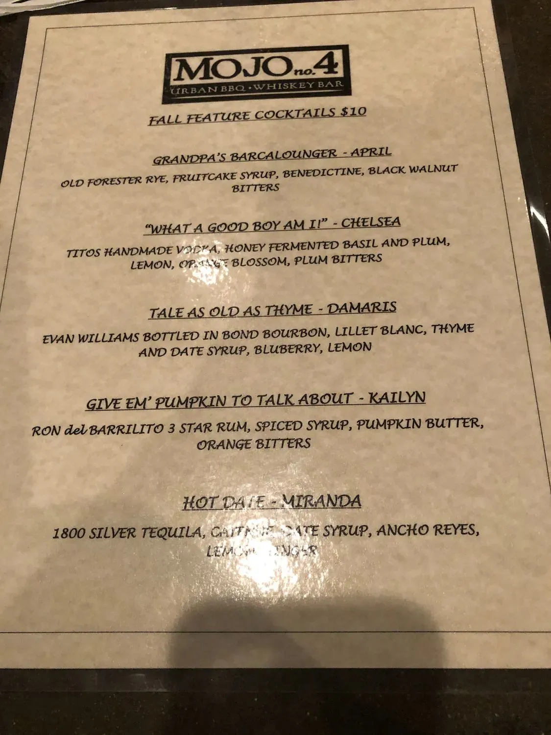 Menu 6