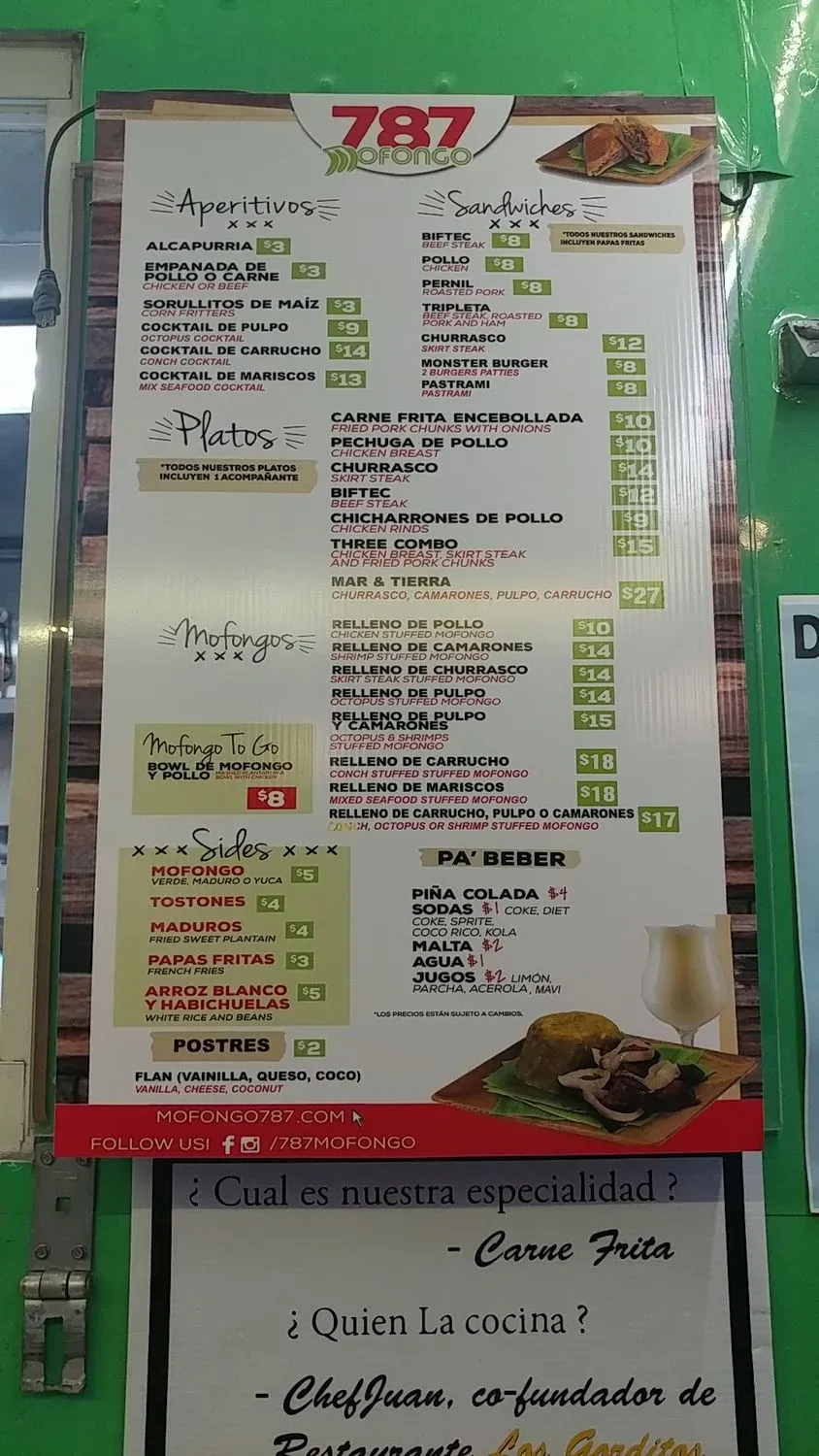 Menu 5