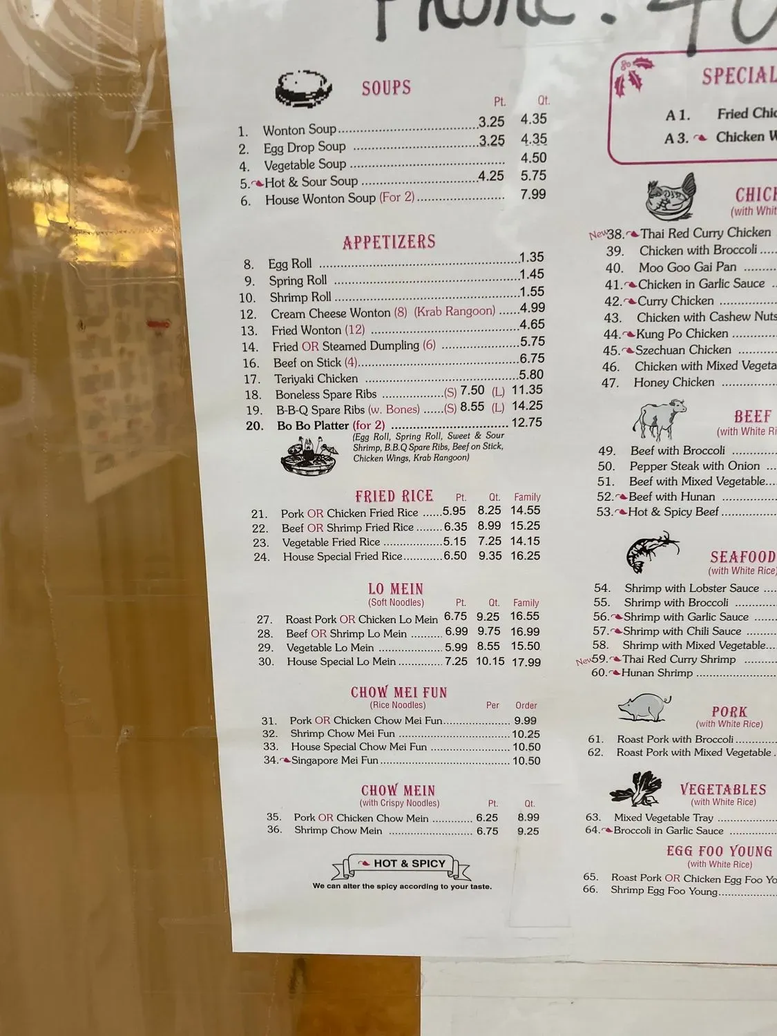 Menu 5