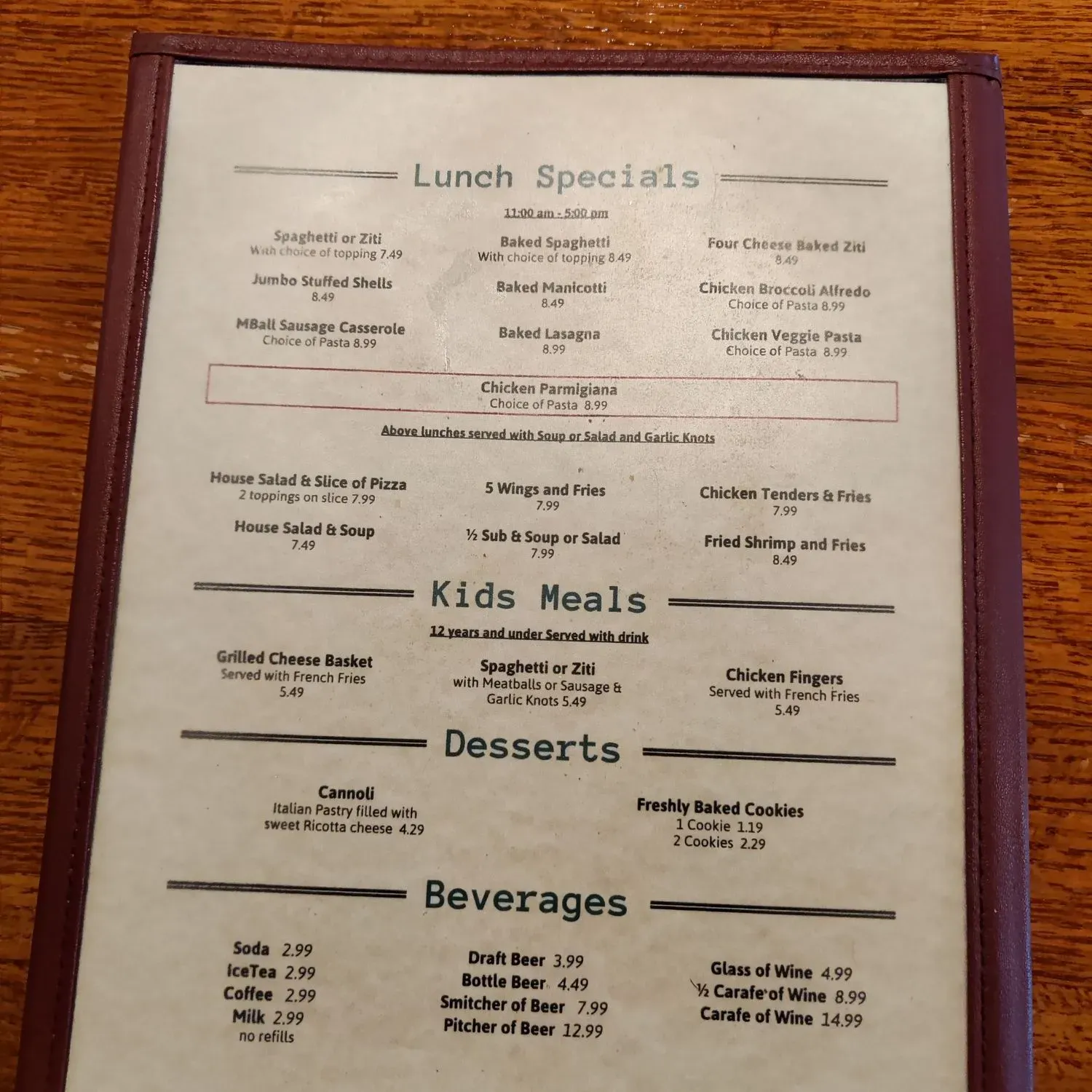 Menu 2