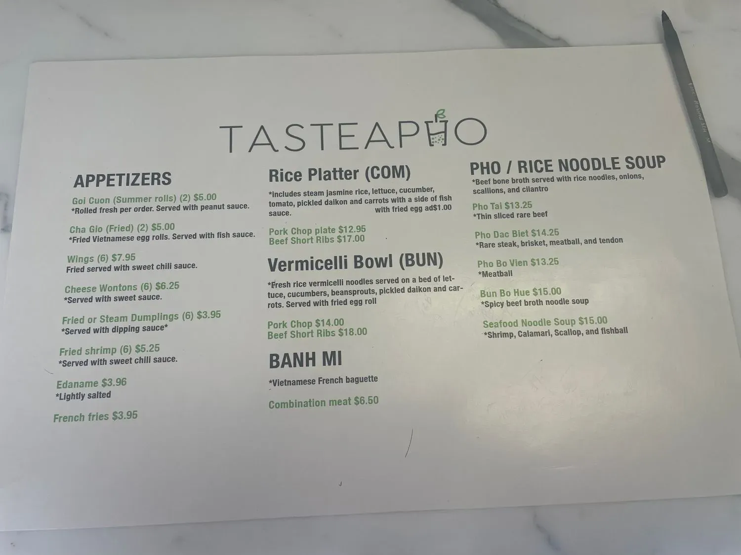 Menu 5