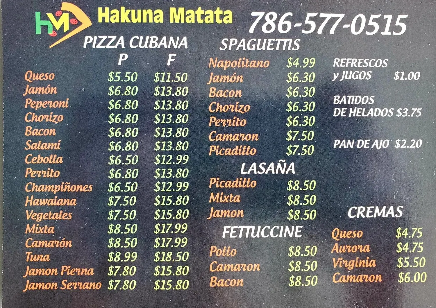 Menu 5