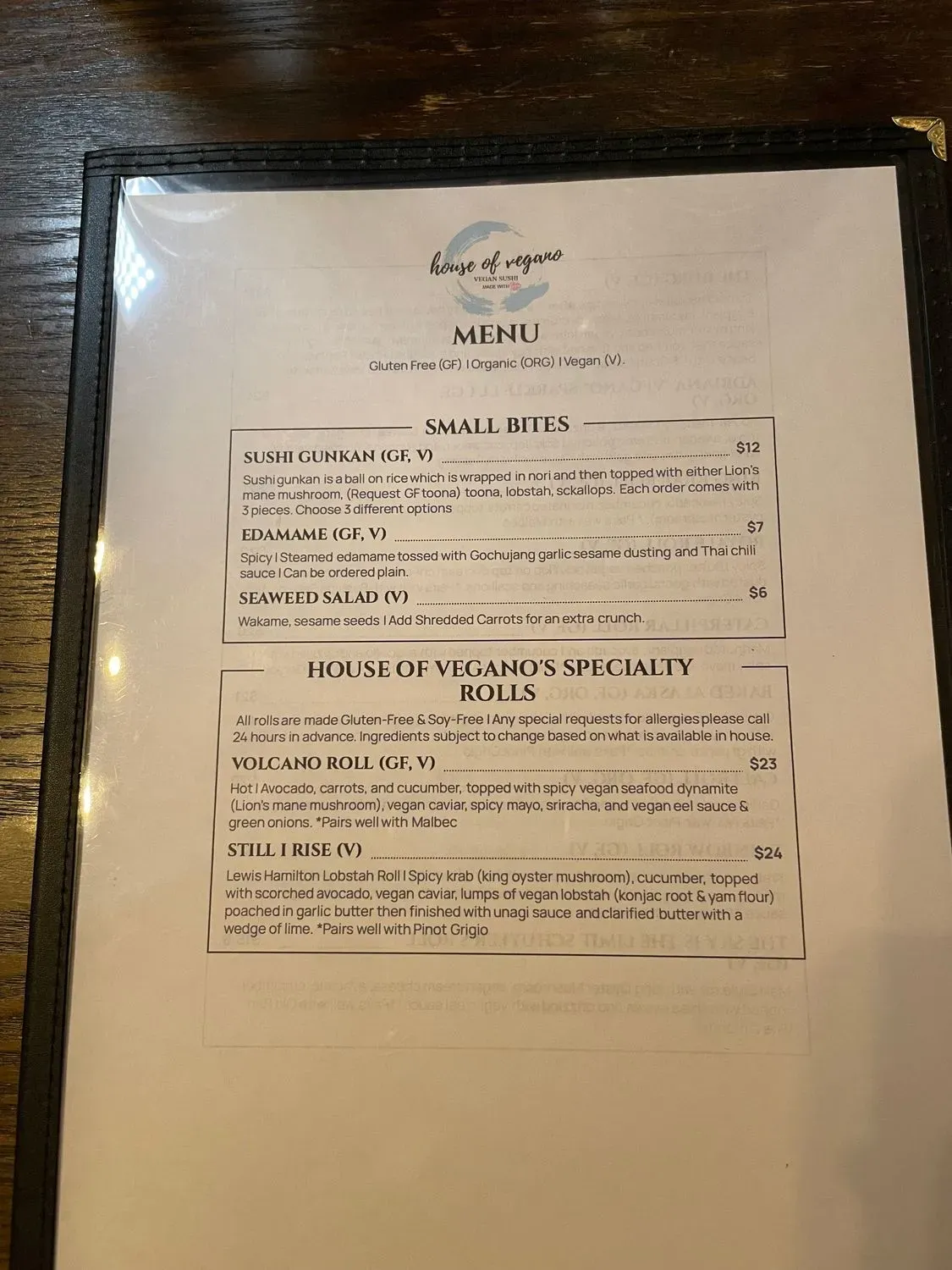 Menu 5