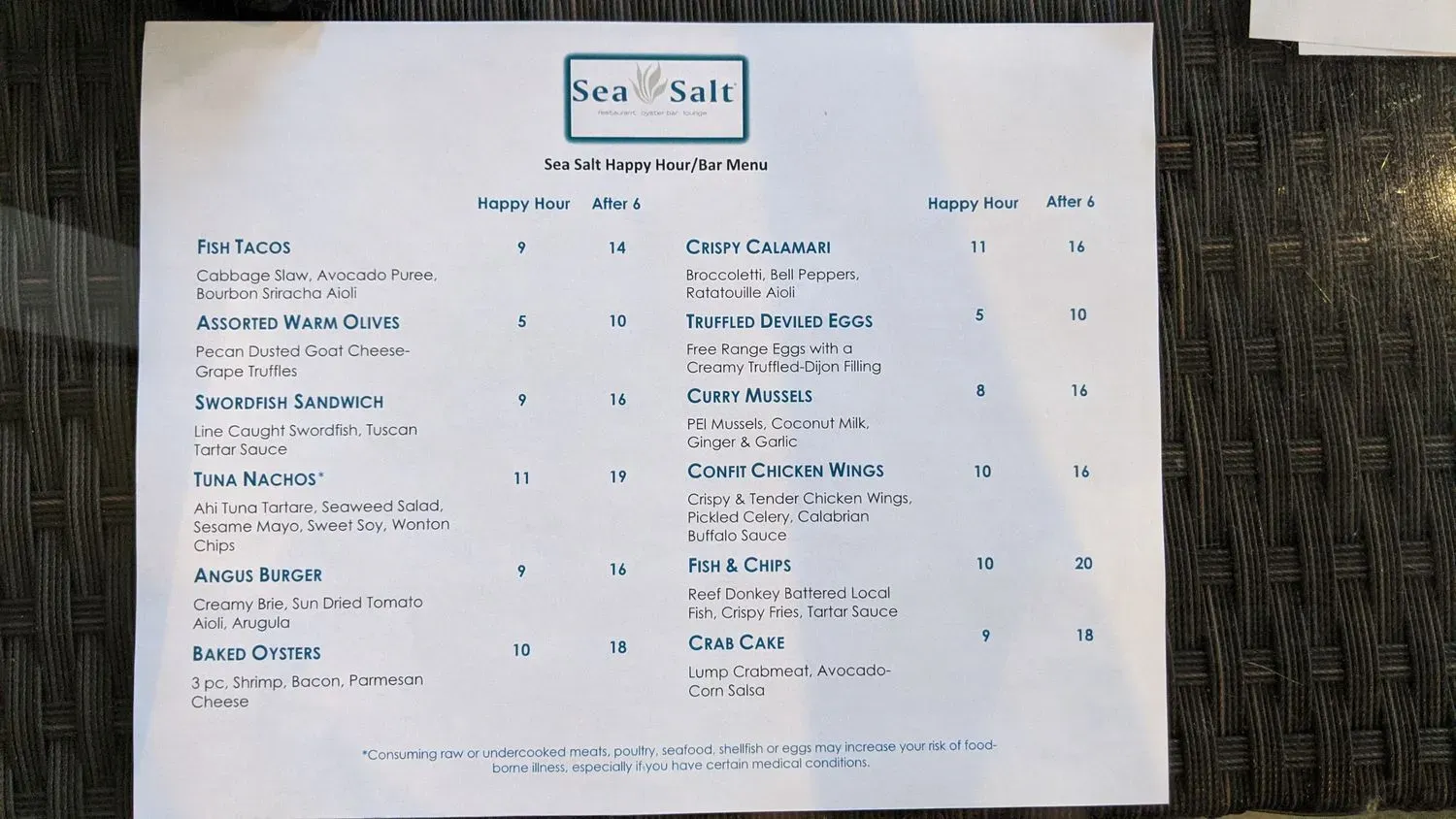 Menu 5