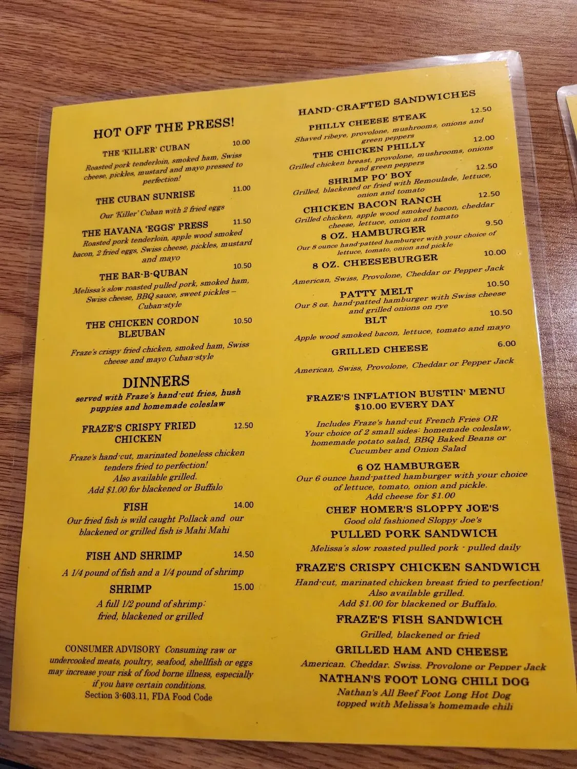 Menu 2