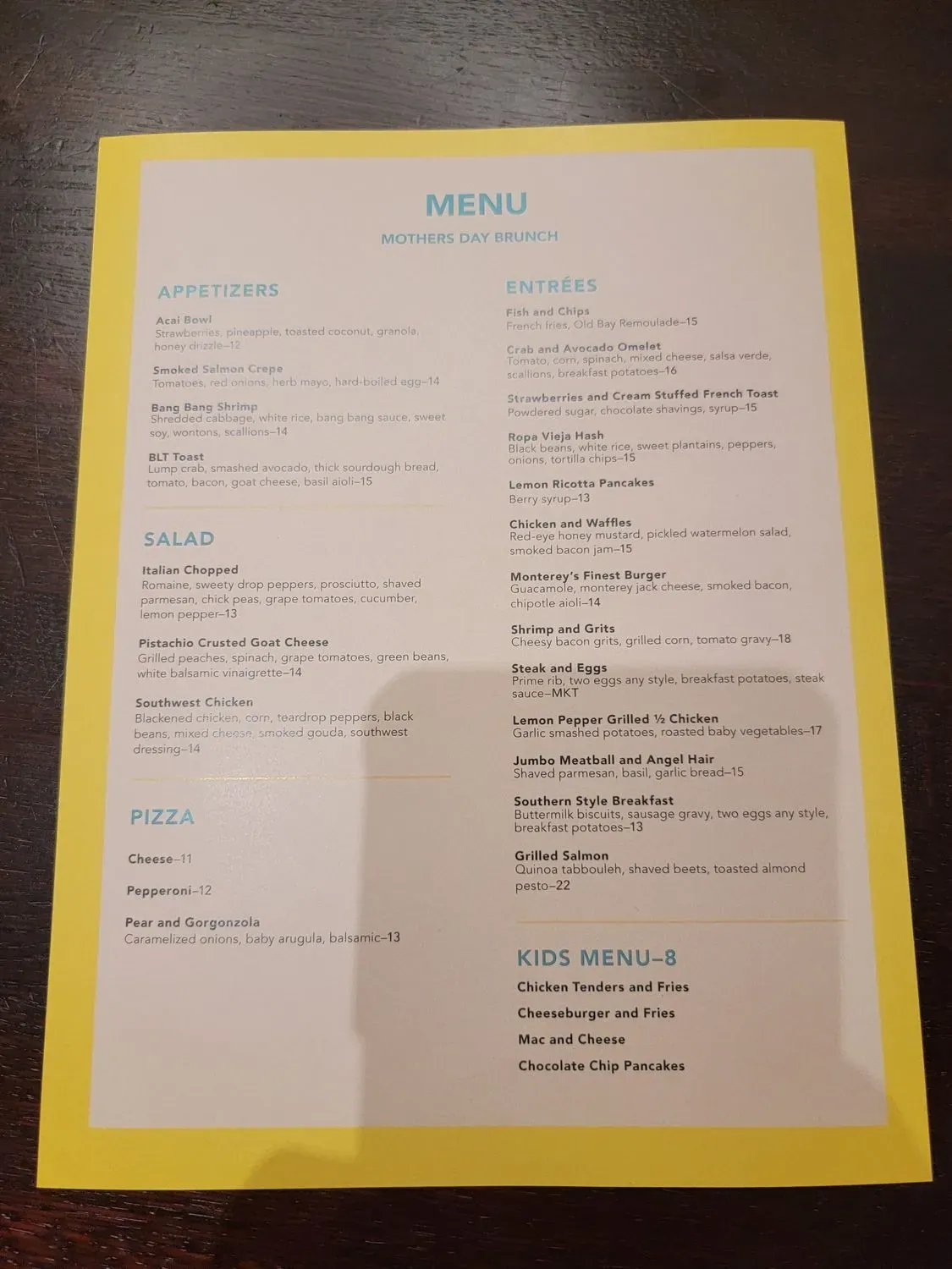 Menu 2