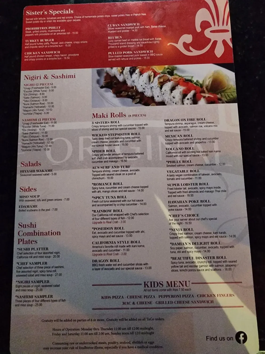 Menu 2