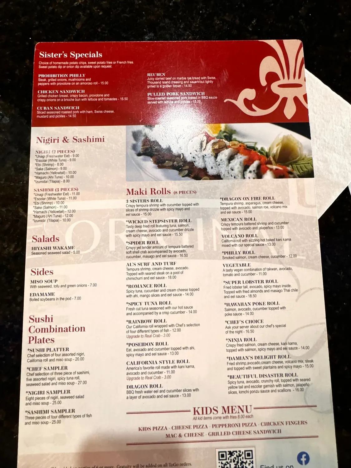 Menu 5