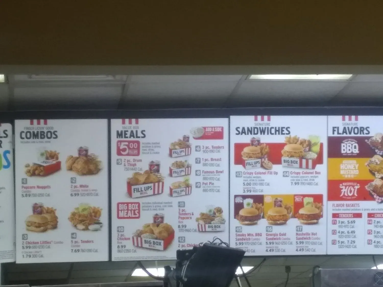 KFC Menu - Updated October 2025