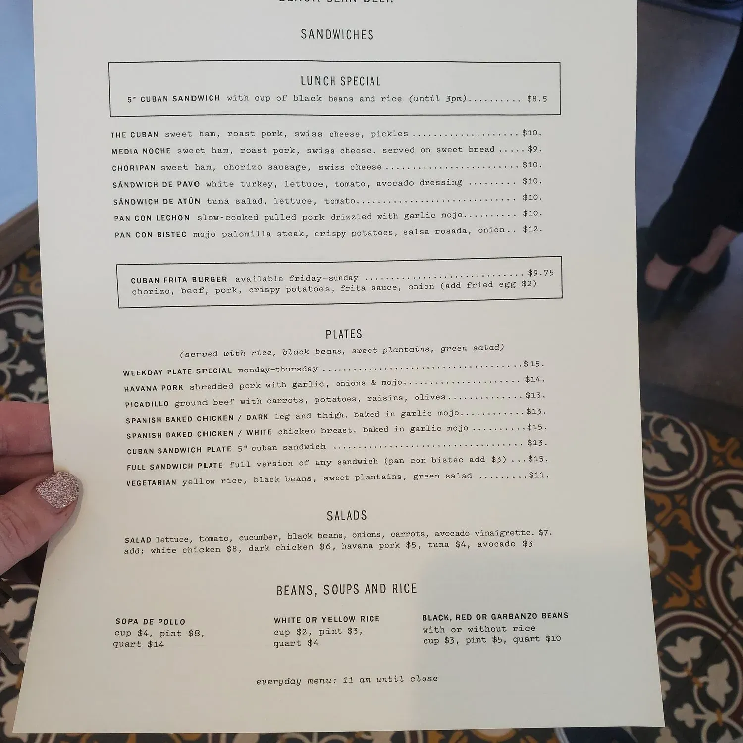 Menu 6