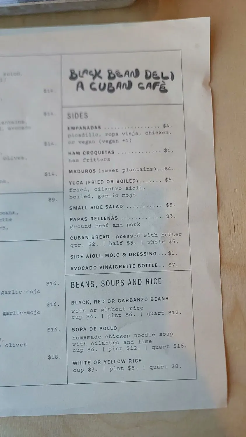 Menu 5