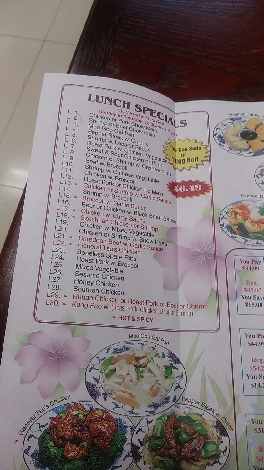 Menu 5