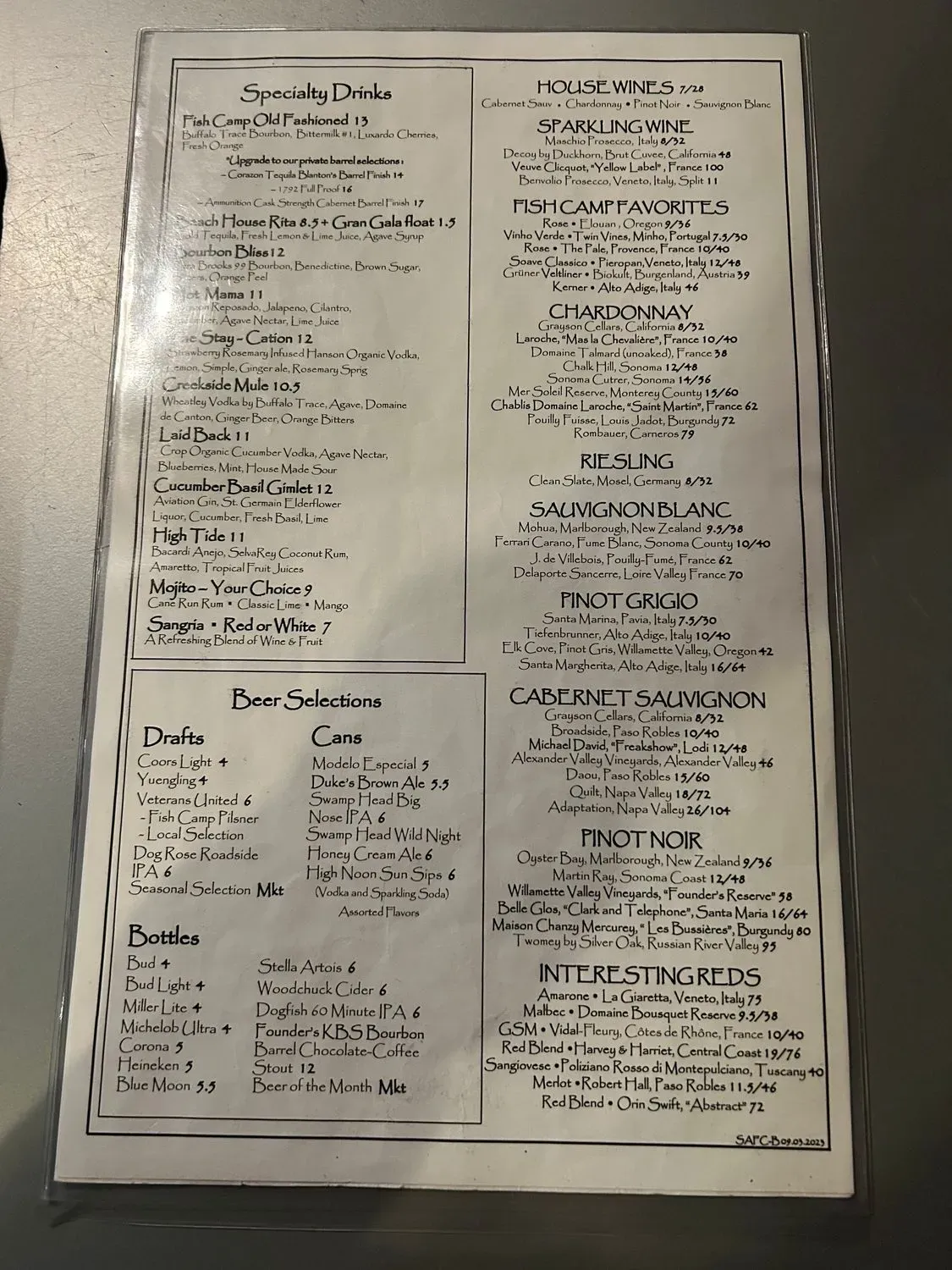 Menu 5