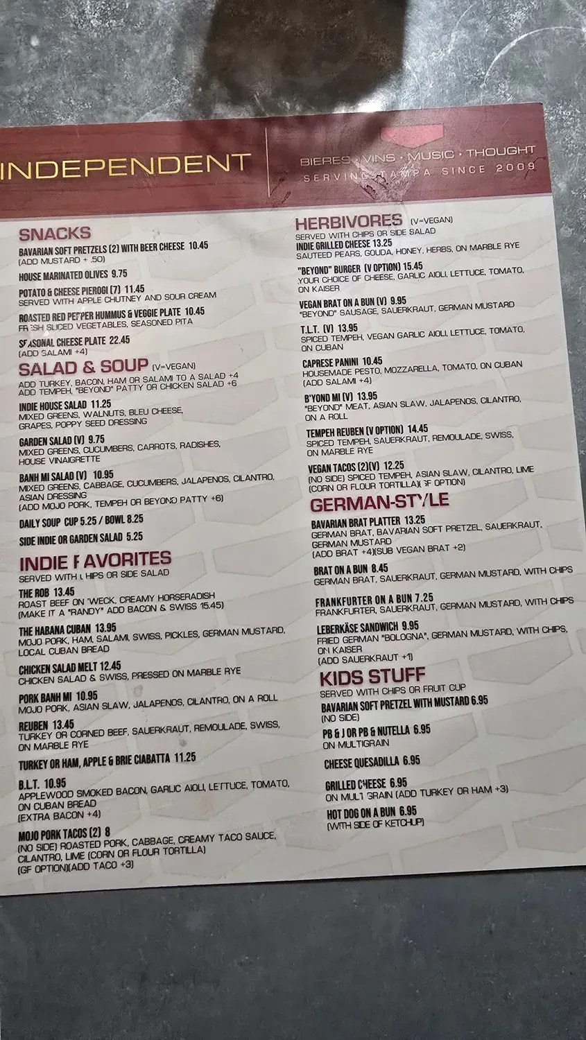 Menu 6