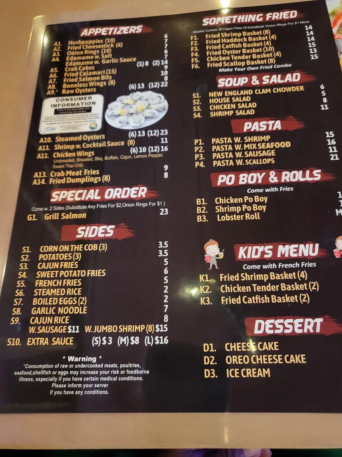 Menu 6