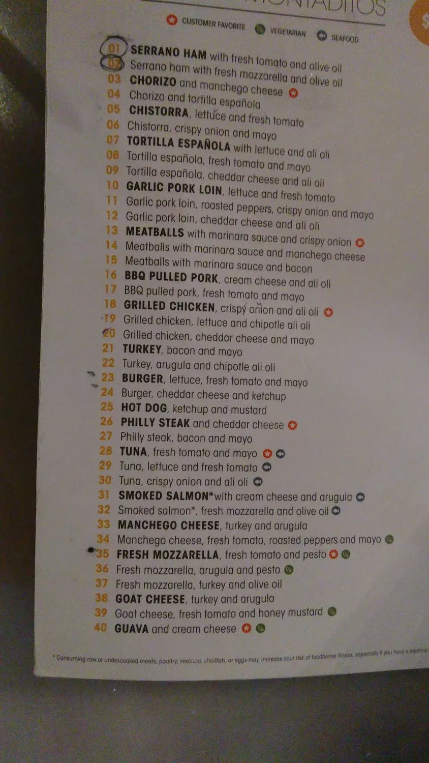 Menu 5