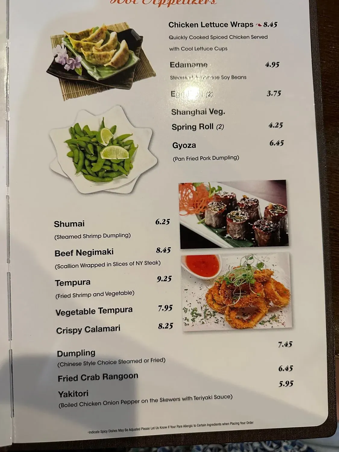 Menu 2