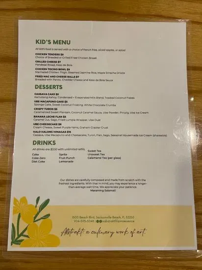 Menu 6