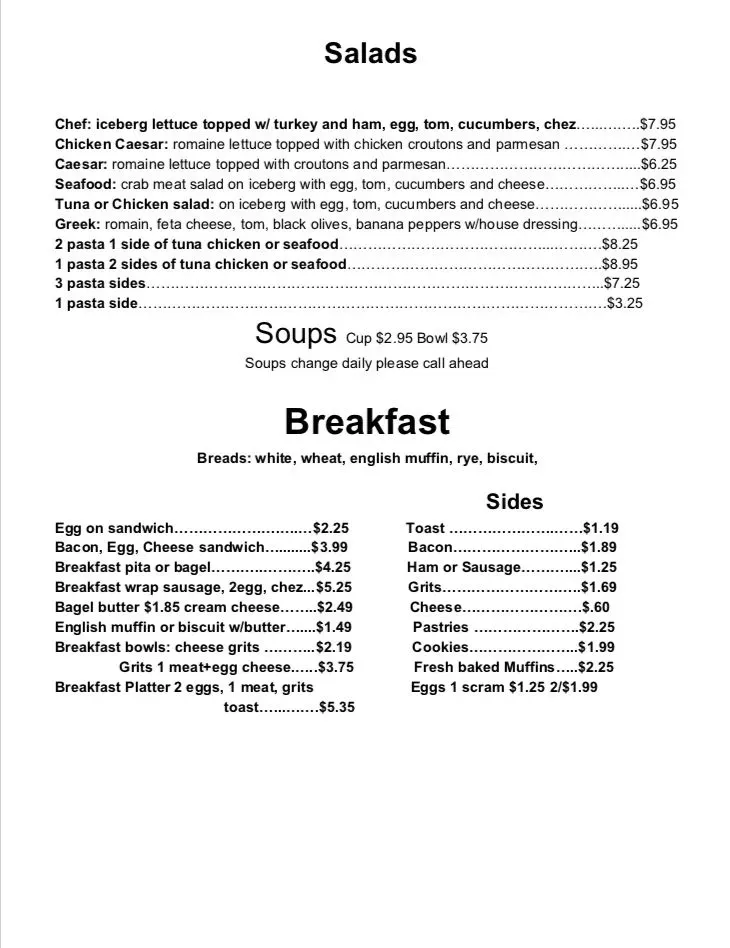 Menu 2