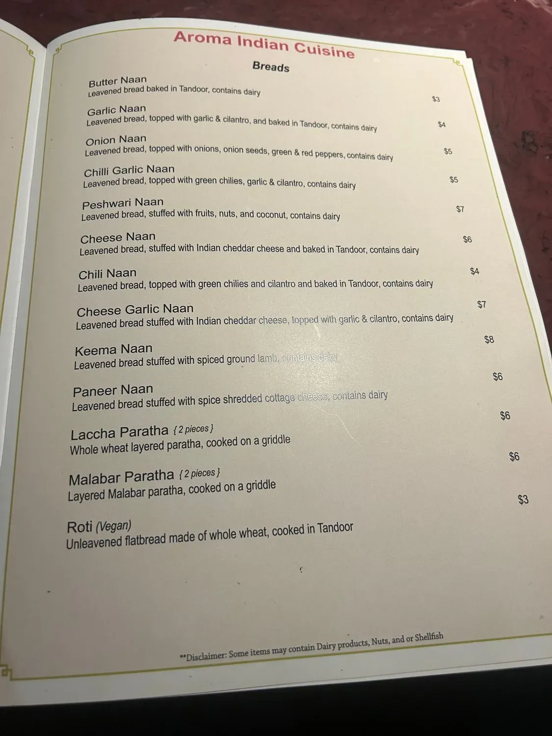 Menu 6