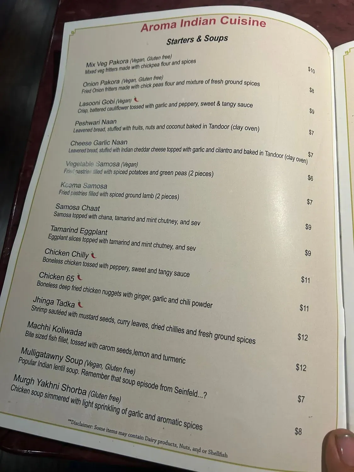 Menu 5