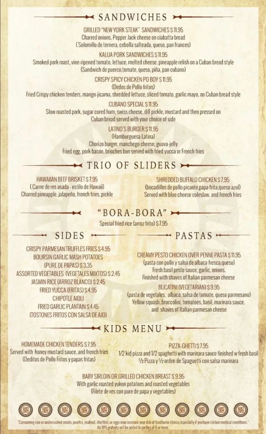 Menu 2