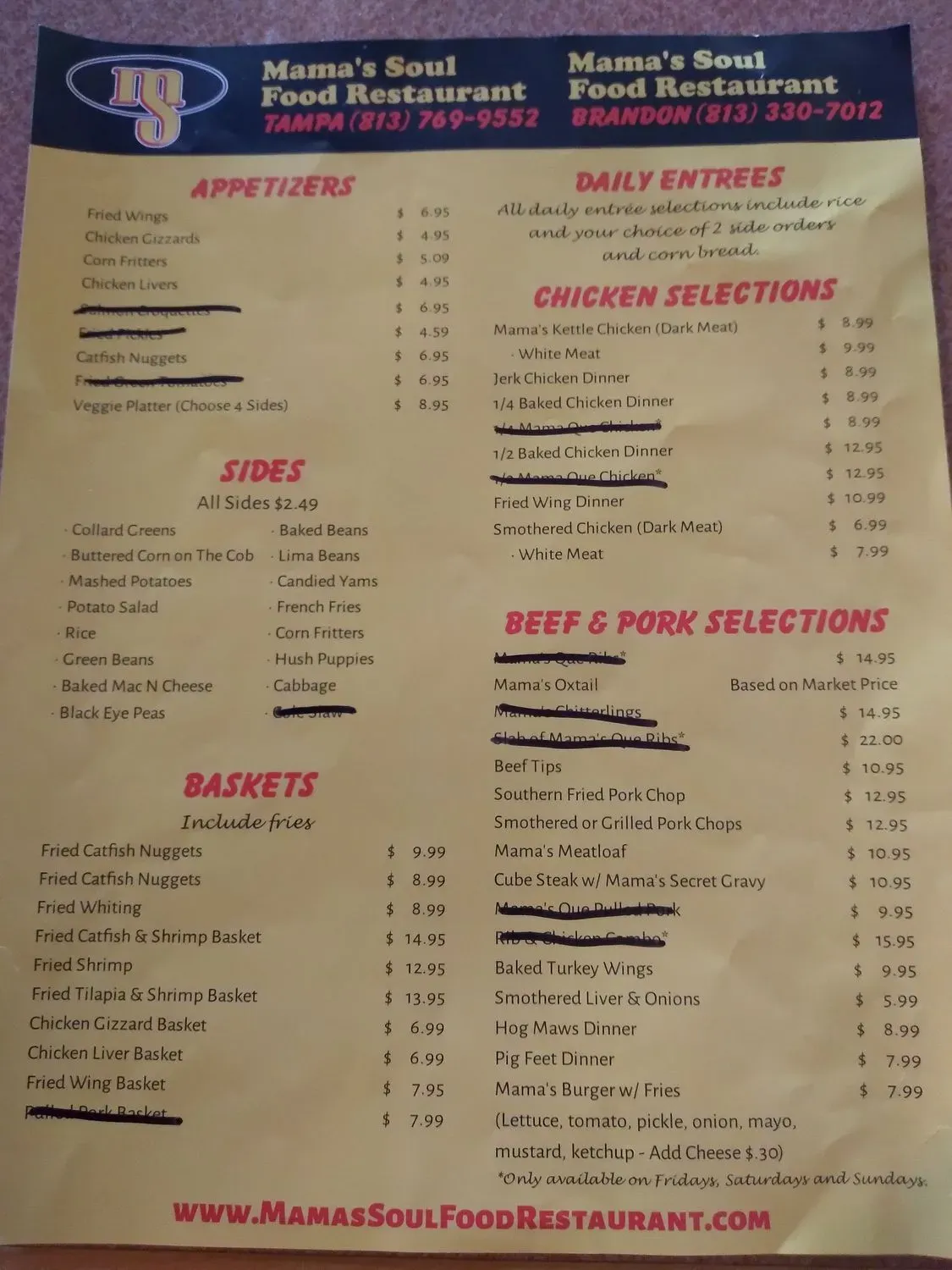 Menu 5