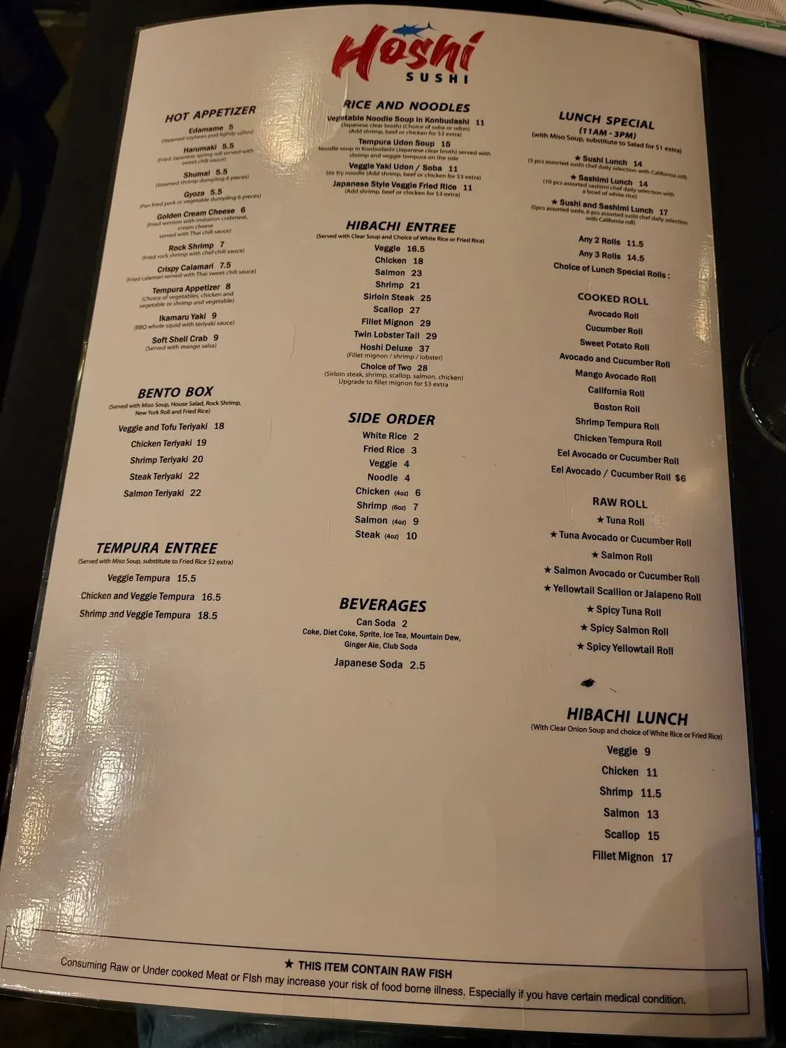 Menu 4