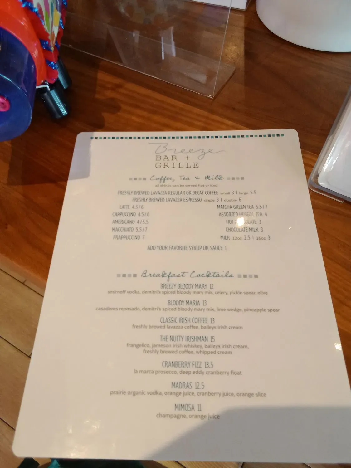 Menu 4