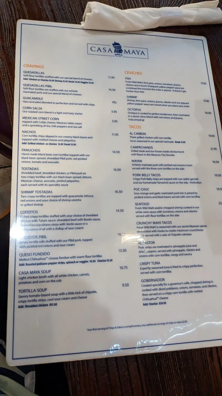 Menu 6