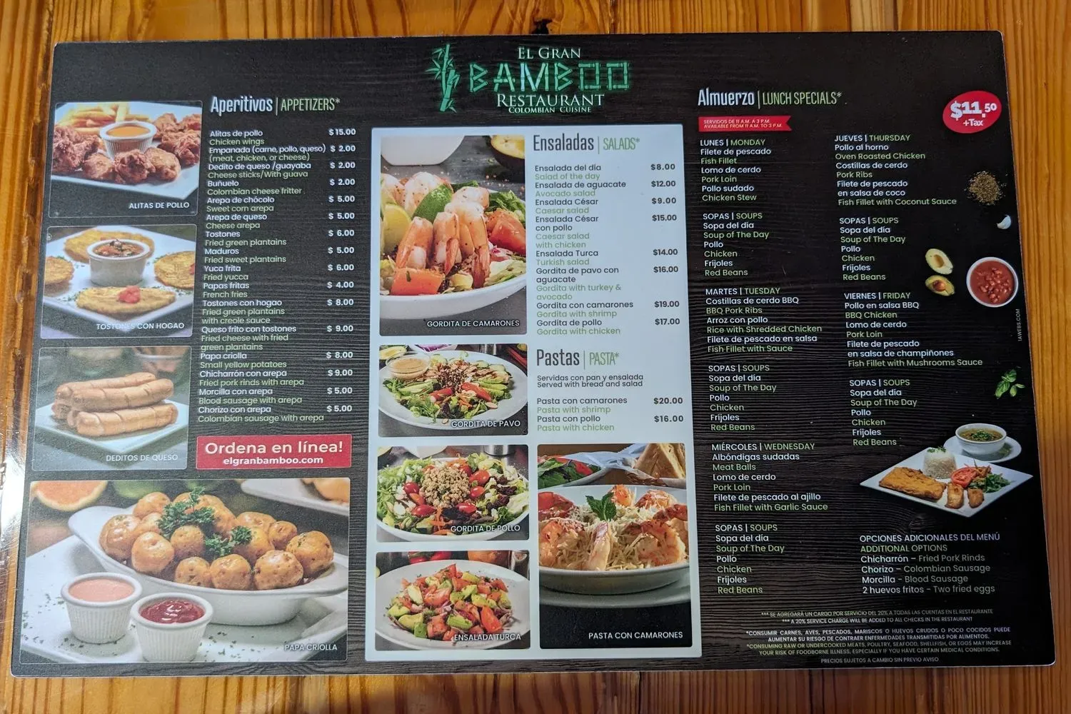 Menu 1