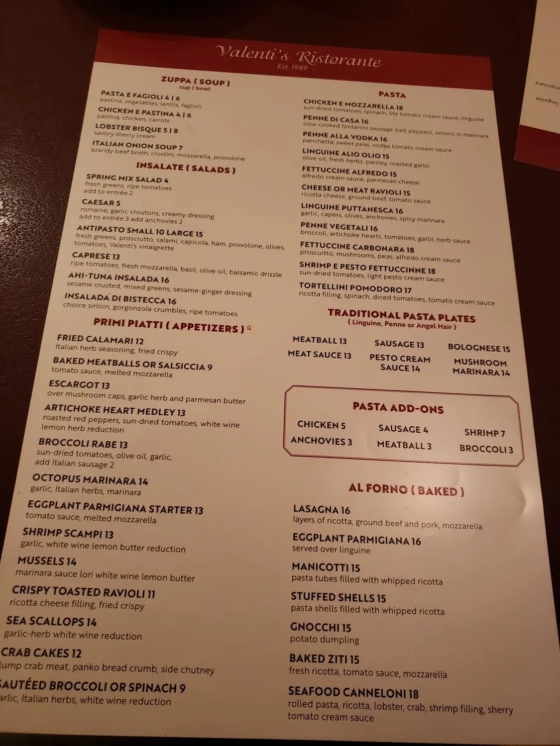 Menu 2