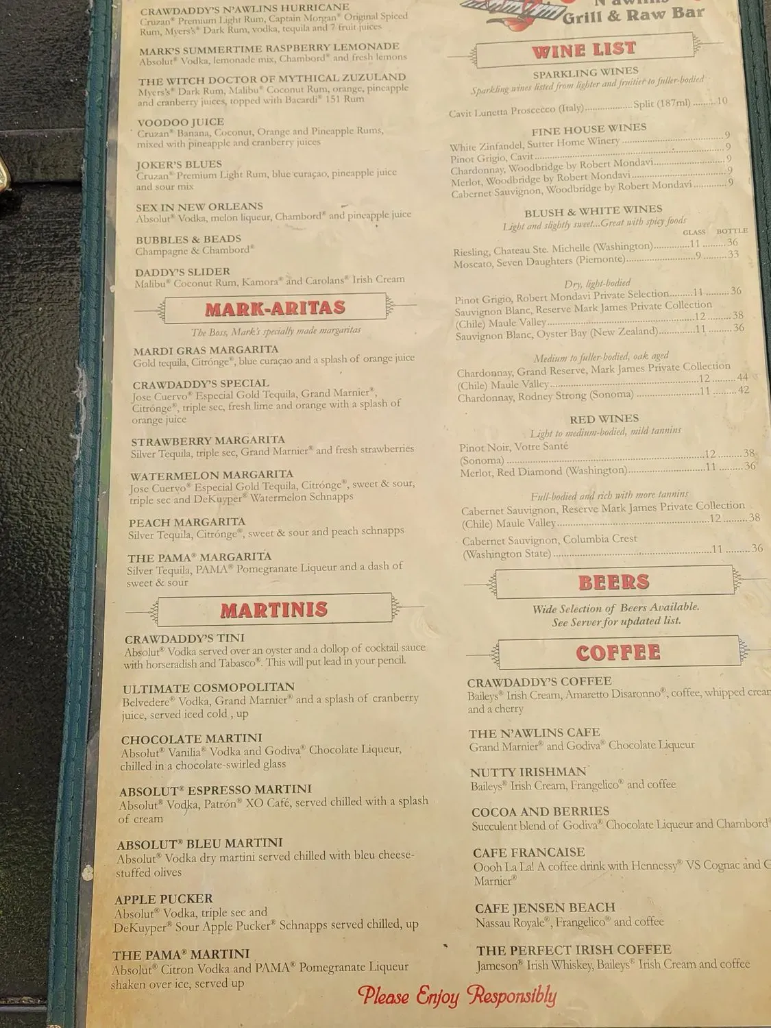 Menu 5