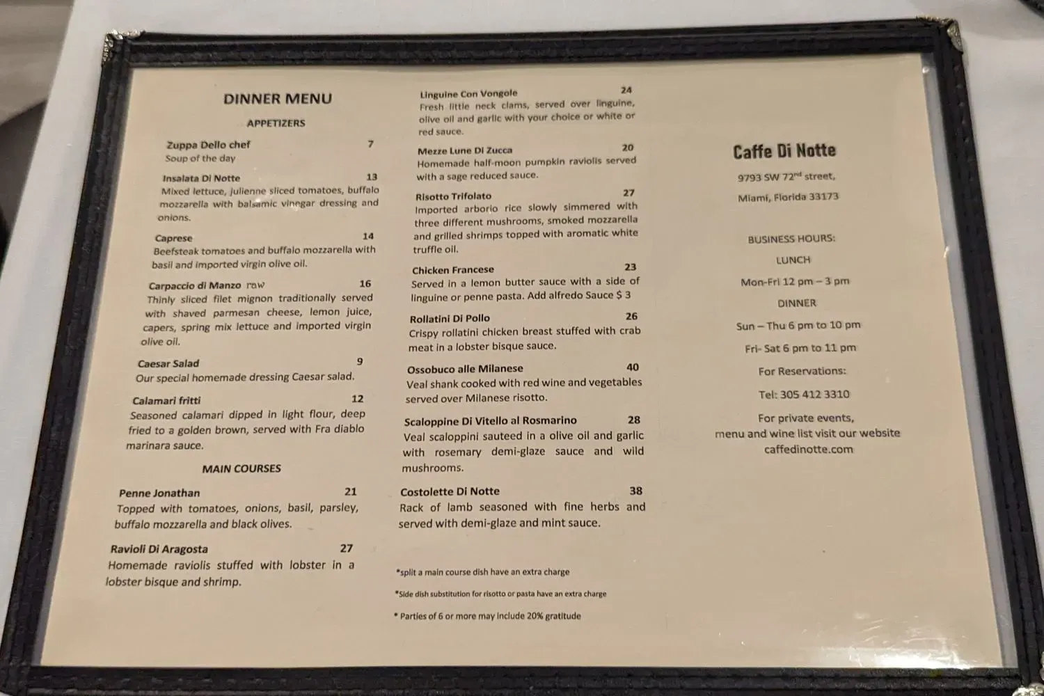 Menu 2