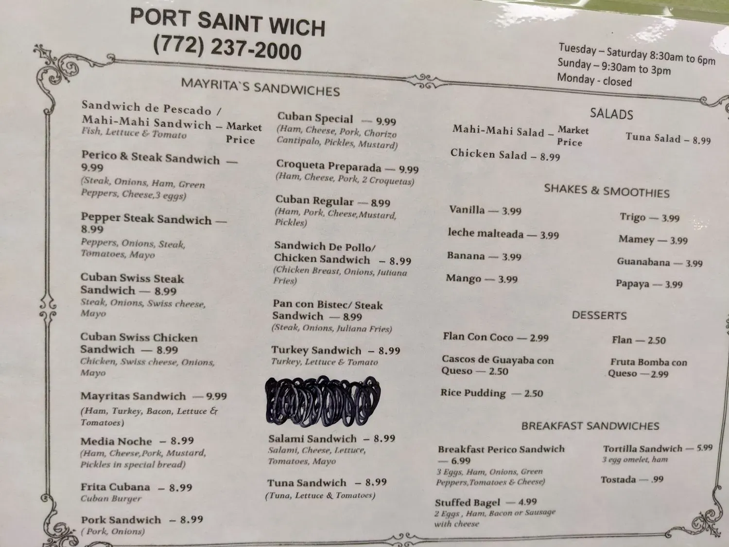 Menu 4