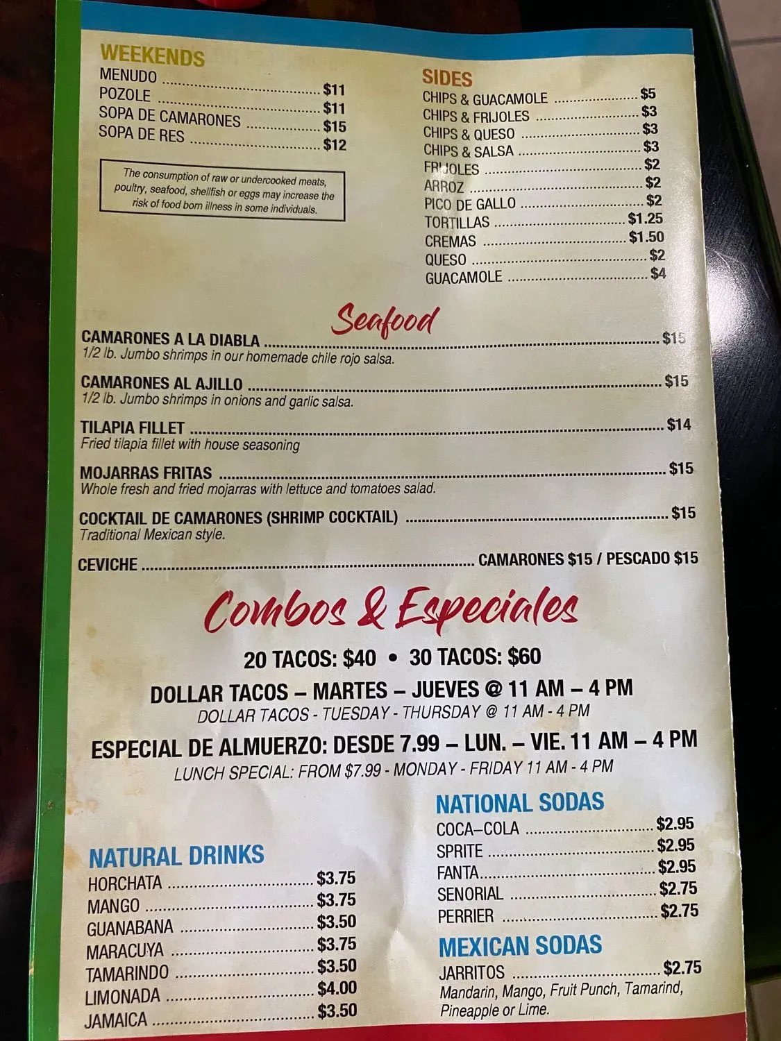 Menu 1