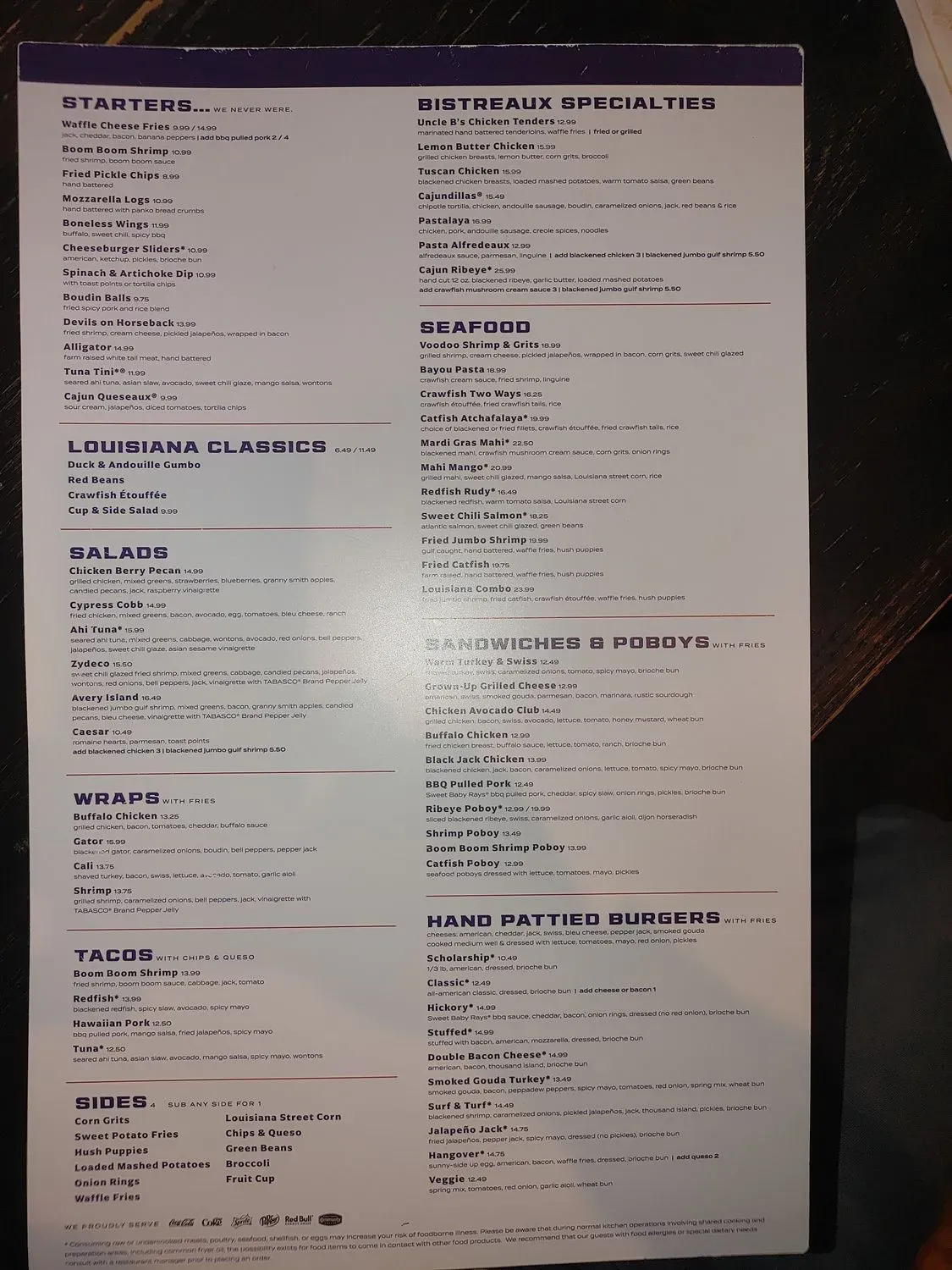 Menu 5